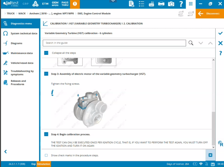 Mack Truck Calibration and Parameter Setting