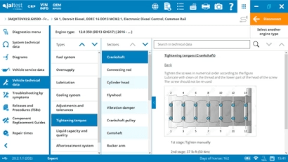 Technical Data jaltest software