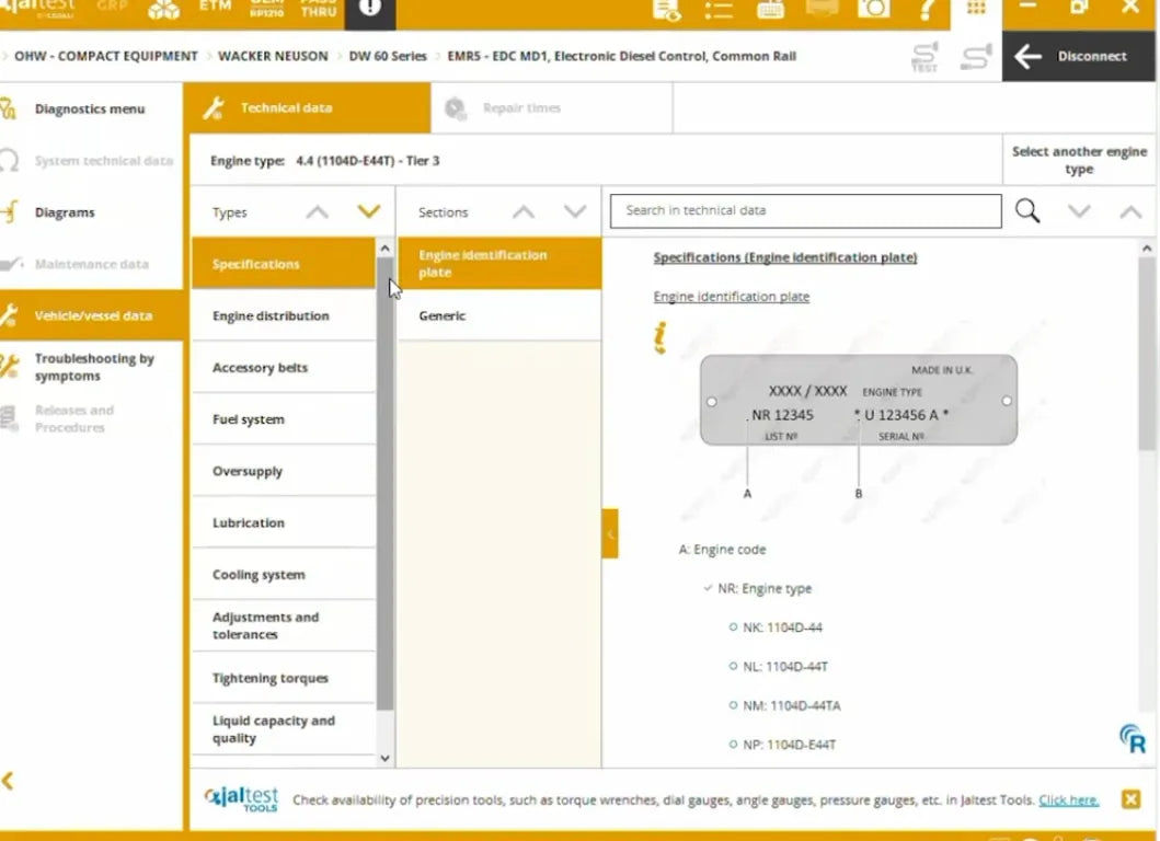Capture d’écran du logiciel de numérisation