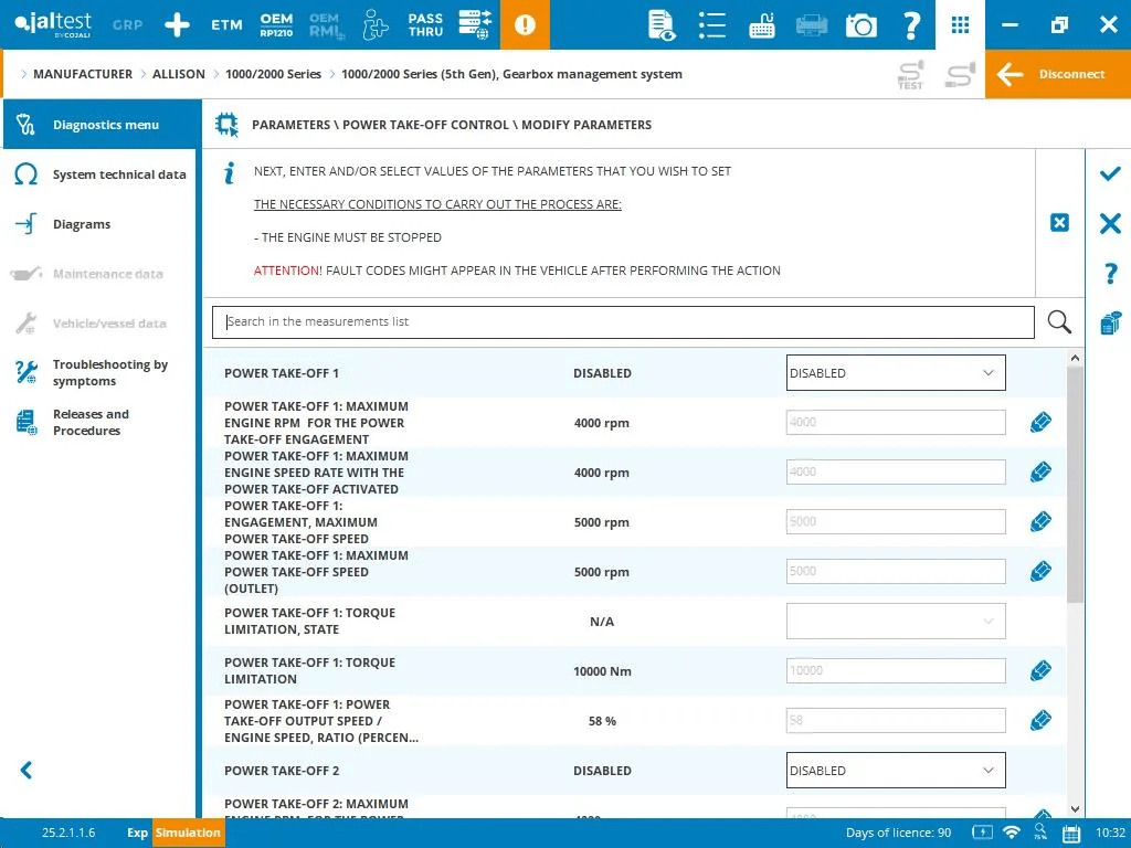 Advanced Functions Of The Allison Diagnostic Tool
