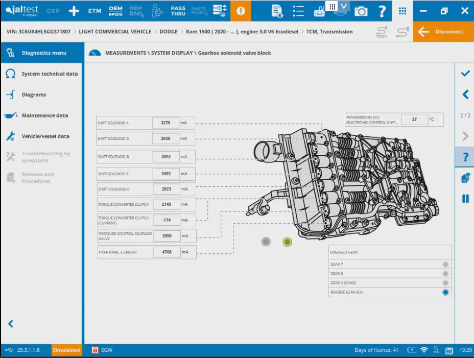 Comprehensive des capacités de diagnostic du scanner d’entretien Dodge