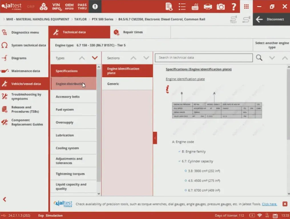 jaltest software scan sceenshot