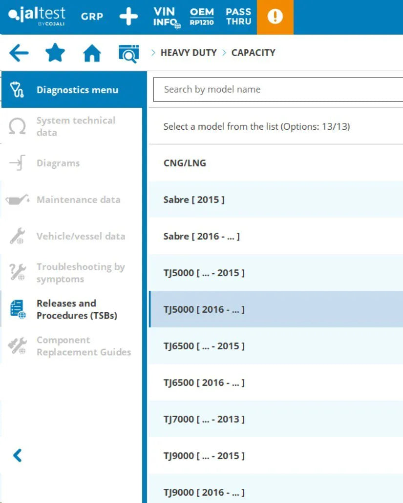 jaltest software scan sceenshot