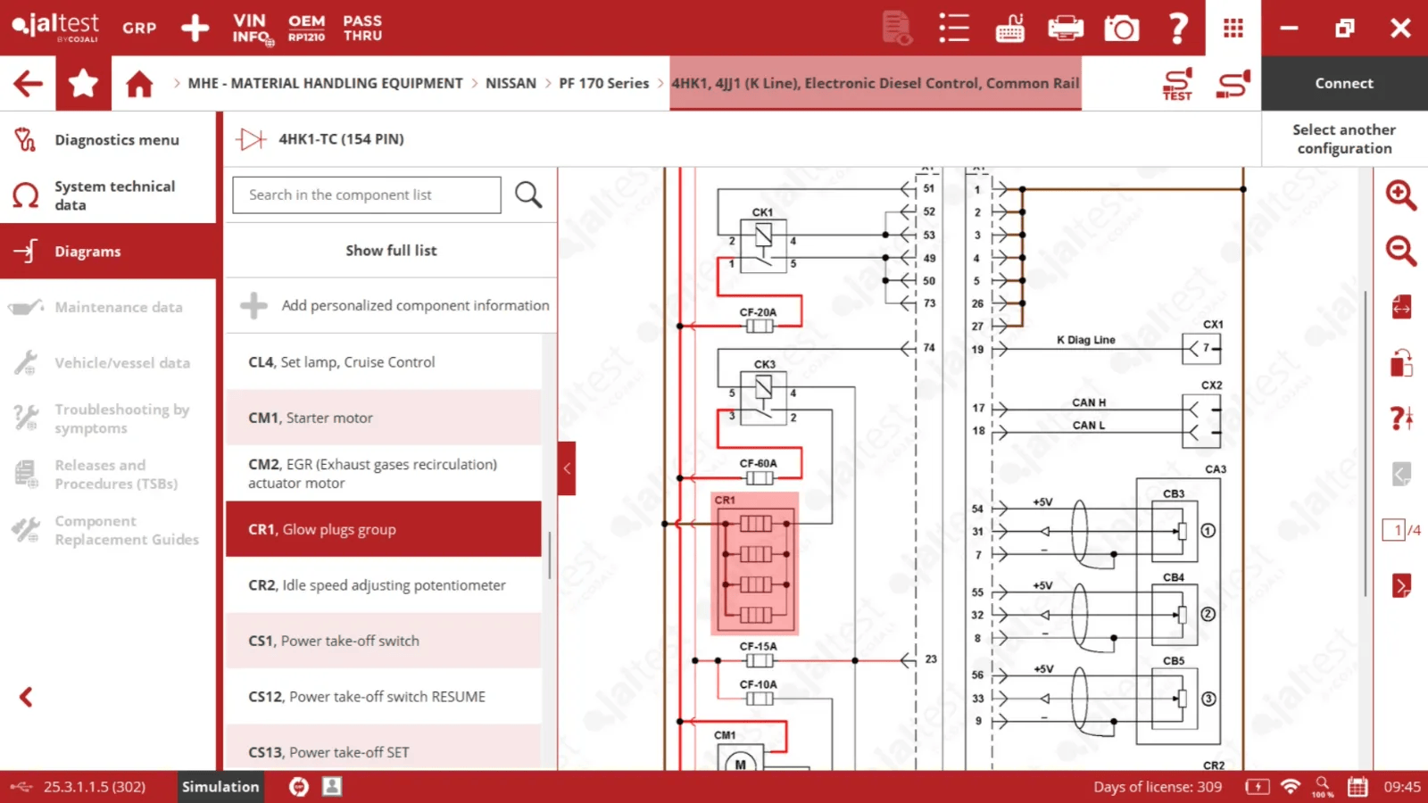 Navigation fluide avec le logiciel de diagnostic Nissan