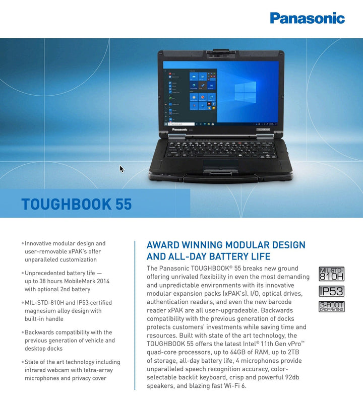 Panasonic Toughbook FZ-55 Laptop