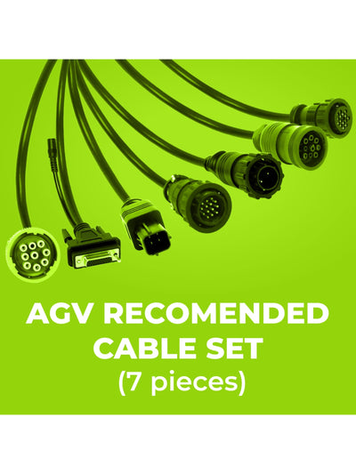 Jaltest Agricutlural Equipment Cable set (Recommended). Includes: JDC100, JDC505A, JDC506A9, JDC511A, JDC512A, JDC513A & JDC523A